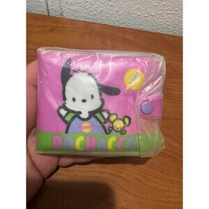 Vintage 1993 Sanrio Pochacco Wallet Vinyl NOS New Old Stock Gift Rare Cute Pink